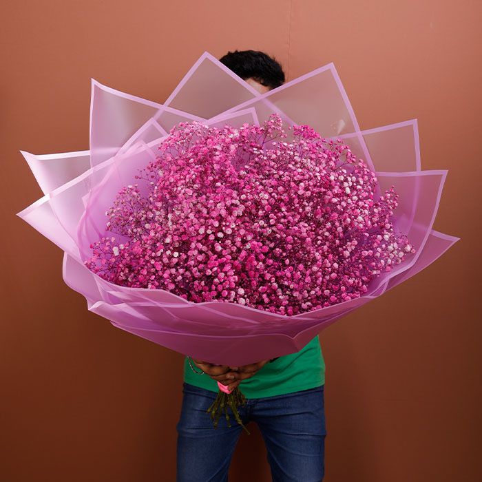 Utmost Beauty Of Gypsophila Bouquet Hand Bouquets Online Delivery