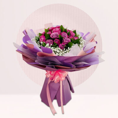 order pink rose flower bouquet online