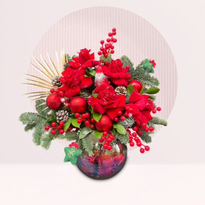 order christmas flower vase online